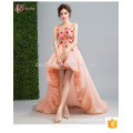 Vibrant Orange Elegant für Frauen Thai Silk Abendkleid